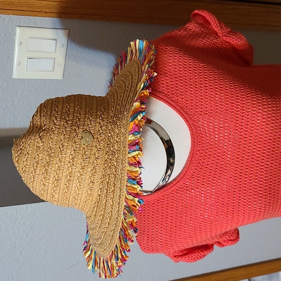 Betsey Johnson Accessories - Betsey Johnson Straw Hat